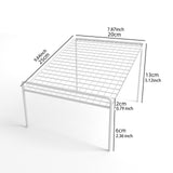 Maxbell Shoe Slots Organizer Versatile Portable Holder Shelf for Dorm Apartment Hall White and Long