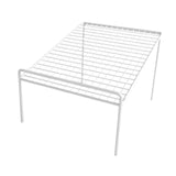 Maxbell Shoe Slots Organizer Versatile Portable Holder Shelf for Dorm Apartment Hall White and Long