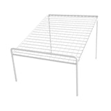 Maxbell Shoe Slots Organizer Versatile Portable Holder Shelf for Dorm Apartment Hall White and Long
