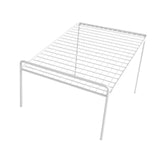 Maxbell Shoe Slots Organizer Versatile Portable Holder Shelf for Dorm Apartment Hall White and Long