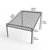 Maxbell Shoe Slots Organizer Versatile Portable Holder Shelf for Dorm Apartment Hall Black and Long