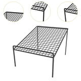Maxbell Shoe Slots Organizer Versatile Portable Holder Shelf for Dorm Apartment Hall Black and Long
