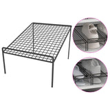 Maxbell Shoe Slots Organizer Versatile Portable Holder Shelf for Dorm Apartment Hall Black and Long