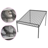 Maxbell Shoe Slots Organizer Versatile Portable Holder Shelf for Dorm Apartment Hall Black and Long