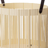 Maxbell Foldable Laundry Hamper PP Material for Bathroom with Handles Home Organizer Beige