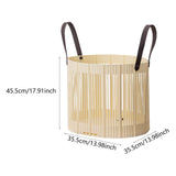 Maxbell Foldable Laundry Hamper PP Material for Bathroom with Handles Home Organizer Beige