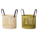 Maxbell Foldable Laundry Hamper PP Material for Bathroom with Handles Home Organizer Beige