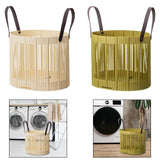 Maxbell Foldable Laundry Hamper PP Material for Bathroom with Handles Home Organizer Beige