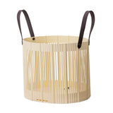 Maxbell Foldable Laundry Hamper PP Material for Bathroom with Handles Home Organizer Beige