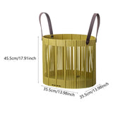 Maxbell Foldable Laundry Hamper PP Material for Bathroom with Handles Home Organizer Green