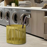 Maxbell Foldable Laundry Hamper PP Material for Bathroom with Handles Home Organizer Green