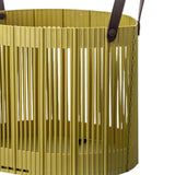 Maxbell Foldable Laundry Hamper PP Material for Bathroom with Handles Home Organizer Green