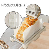 Maxbell Bread Slicer for Homemade Bread Smoothly Bread Cutter for Toast Bread Bakery