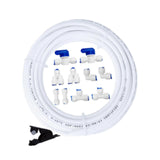 Maxbell Refrigerator Water Line Kit Ice Machine PE Portable Water Tube Connector Kit