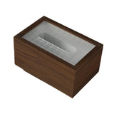 Maxbell Wood Tissue Box Convenient Stylish Napkin Dispenser for Home Tabletop Office with Grid