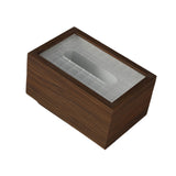Maxbell Wood Tissue Box Convenient Stylish Napkin Dispenser for Home Tabletop Office with Grid