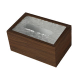 Maxbell Wood Tissue Box Convenient Stylish Napkin Dispenser for Home Tabletop Office with Ripple