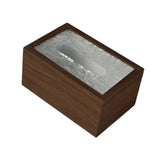 Maxbell Wood Tissue Box Convenient Stylish Napkin Dispenser for Home Tabletop Office with Ripple