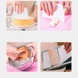 Maxbell Cake Scraper and Smoother Compact for Baking Supplies Cake Decorating Pastry No Teeth