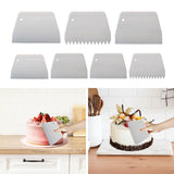 Maxbell Cake Scraper and Smoother Compact for Baking Supplies Cake Decorating Pastry No Teeth