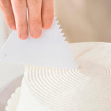 Maxbell Cake Scraper and Smoother Compact for Baking Supplies Cake Decorating Pastry No Teeth