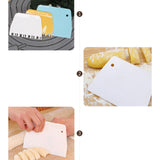 Maxbell Cake Scraper and Smoother Compact for Baking Supplies Cake Decorating Pastry No Teeth