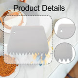 Maxbell Cake Scraper and Smoother Compact for Baking Supplies Cake Decorating Pastry Large Teeth