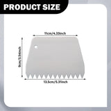 Maxbell Cake Scraper and Smoother Compact for Baking Supplies Cake Decorating Pastry Large Teeth
