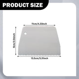 Maxbell Cake Scraper and Smoother Compact for Baking Supplies Cake Decorating Pastry Small Teeth