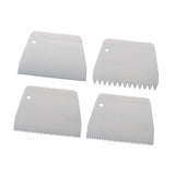 Maxbell Cake Scraper and Smoother Compact for Baking Supplies Cake Decorating Pastry 4 Piece Set
