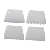 Maxbell Cake Scraper and Smoother Compact for Baking Supplies Cake Decorating Pastry 4 Piece Set
