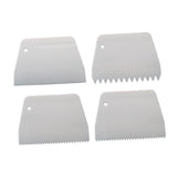 Maxbell Cake Scraper and Smoother Compact for Baking Supplies Cake Decorating Pastry 4 Piece Set