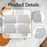 Maxbell Cake Scraper and Smoother Compact for Baking Supplies Cake Decorating Pastry 4 Piece Set