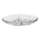 Maxbell Divided Serving Tray Reusable Practical 2 Section for Candies Fruits Dessert