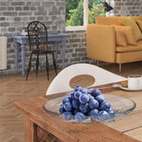 Maxbell Divided Serving Tray Reusable Practical 2 Section for Candies Fruits Dessert