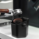 Maxbell Barista Coffee Grind Bin Knock Out Box Accessory 4.7x4.3inch Slanted Opening