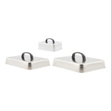 Maxbell Grill Lid Rectangular Steaming Cover Lid for Flat Top Griddle Teppanyaki BBQ 23x17x5cm
