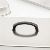 Maxbell Grill Lid Rectangular Steaming Cover Lid for Flat Top Griddle Teppanyaki BBQ 23x17x5cm