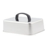 Maxbell Grill Lid Rectangular Steaming Cover Lid for Flat Top Griddle Teppanyaki BBQ 23x17x5cm
