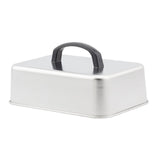 Maxbell Grill Lid Rectangular Steaming Cover Lid for Flat Top Griddle Teppanyaki BBQ 23x17x5cm