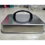 Maxbell Grill Lid Rectangular Steaming Cover Lid for Flat Top Griddle Teppanyaki BBQ 23x17x5cm