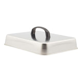 Maxbell Grill Lid Rectangular Steaming Cover Lid for Flat Top Griddle Teppanyaki BBQ 31x24x5cm