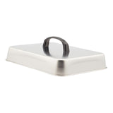 Maxbell Grill Lid Rectangular Steaming Cover Lid for Flat Top Griddle Teppanyaki BBQ 31x24x5cm