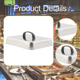 Maxbell Grill Lid Rectangular Steaming Cover Lid for Flat Top Griddle Teppanyaki BBQ 31x24x5cm
