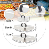 Maxbell Grill Lid Rectangular Steaming Cover Lid for Flat Top Griddle Teppanyaki BBQ 31x24x5cm