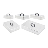 Maxbell Grill Lid Melting Dome Rectangular for Teppanyaki Hamburger Flat Top Griddle 22.2x14.6x6.6cm