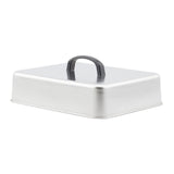 Maxbell Grill Lid Melting Dome Rectangular for Teppanyaki Hamburger Flat Top Griddle 22.4x18.4x6.6cm
