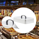 Maxbell Grill Lid Melting Dome Rectangular for Teppanyaki Hamburger Flat Top Griddle 22.4x18.4x6.6cm