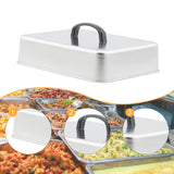 Maxbell Grill Lid Melting Dome Rectangular for Teppanyaki Hamburger Flat Top Griddle 22.4x18.4x6.6cm