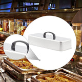 Maxbell Grill Lid Melting Dome Rectangular for Teppanyaki Hamburger Flat Top Griddle 33x14.5x6.8cm